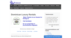 Desktop Screenshot of dominicanluxuryrentalsonline.com