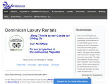 Tablet Screenshot of dominicanluxuryrentalsonline.com